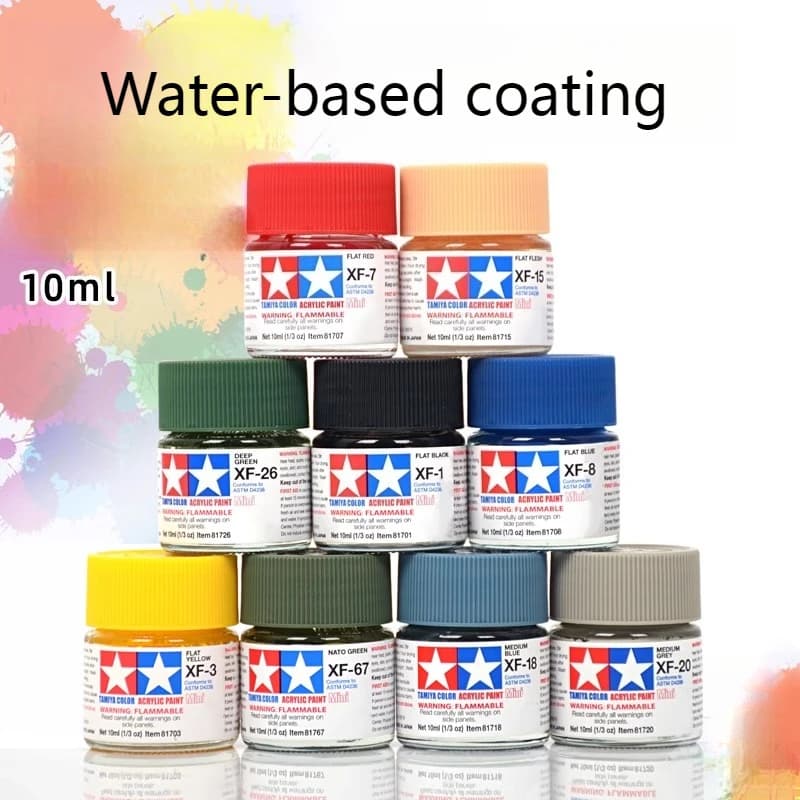 Matte Water-based Paint Coloring Coating Figurines Models Matte Acrylic Environmentally Friendly Safe Water-based Pigment 10ml