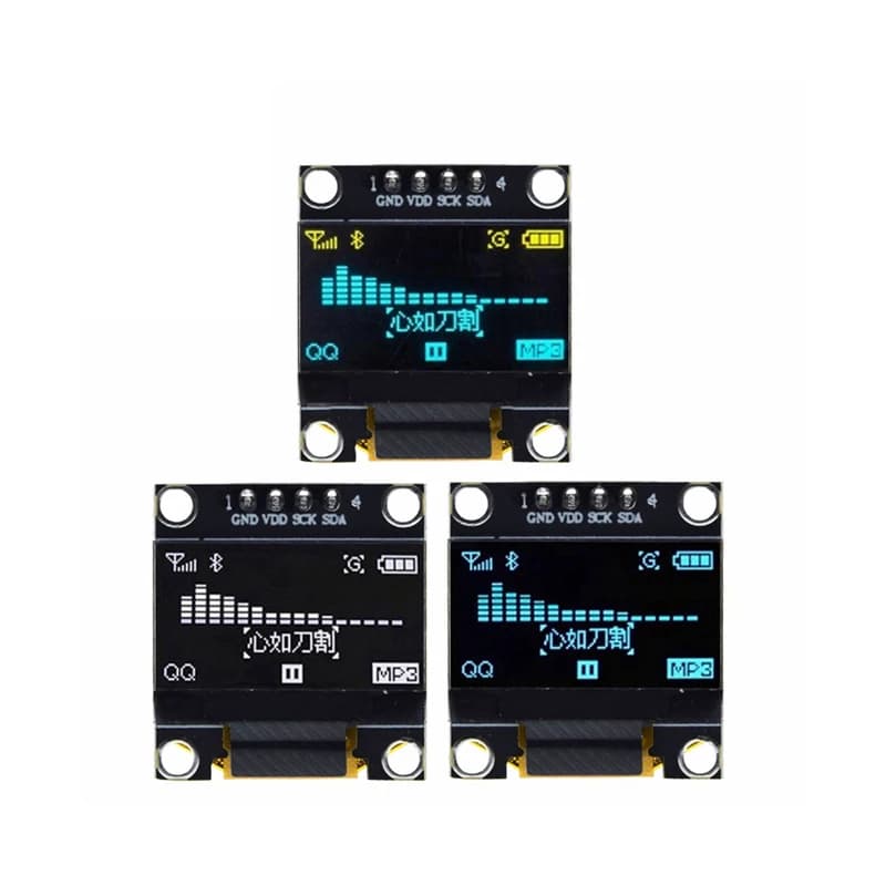 Yellow-blue double color white 128X64 OLED LCD LED Display Module For arduino 0.96 "I2C IIC Communicating
