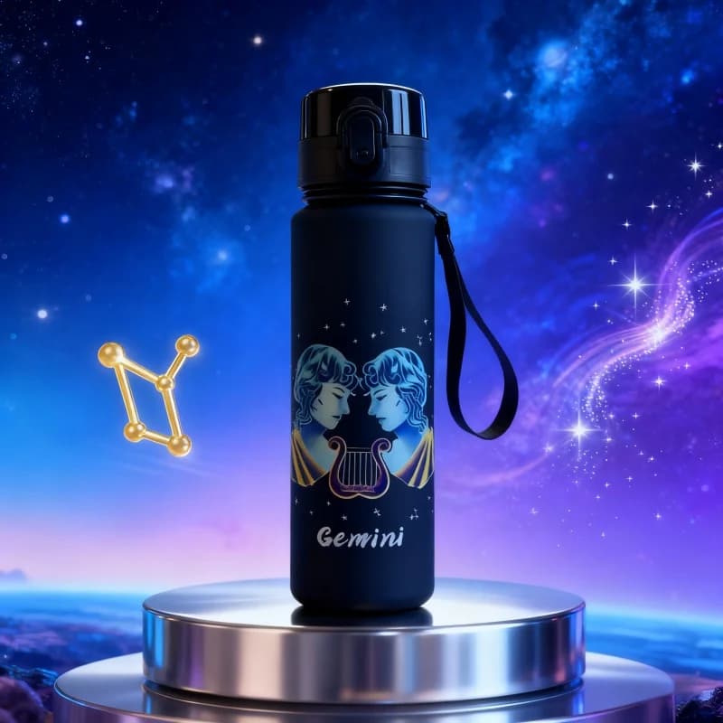Tazza d'acqua stampata in 3D con 12 modelli di segni zodiacali: colore vivido da 650 ml, resistente allo sbiadimento, fresco ed elegante, durevole, regalo