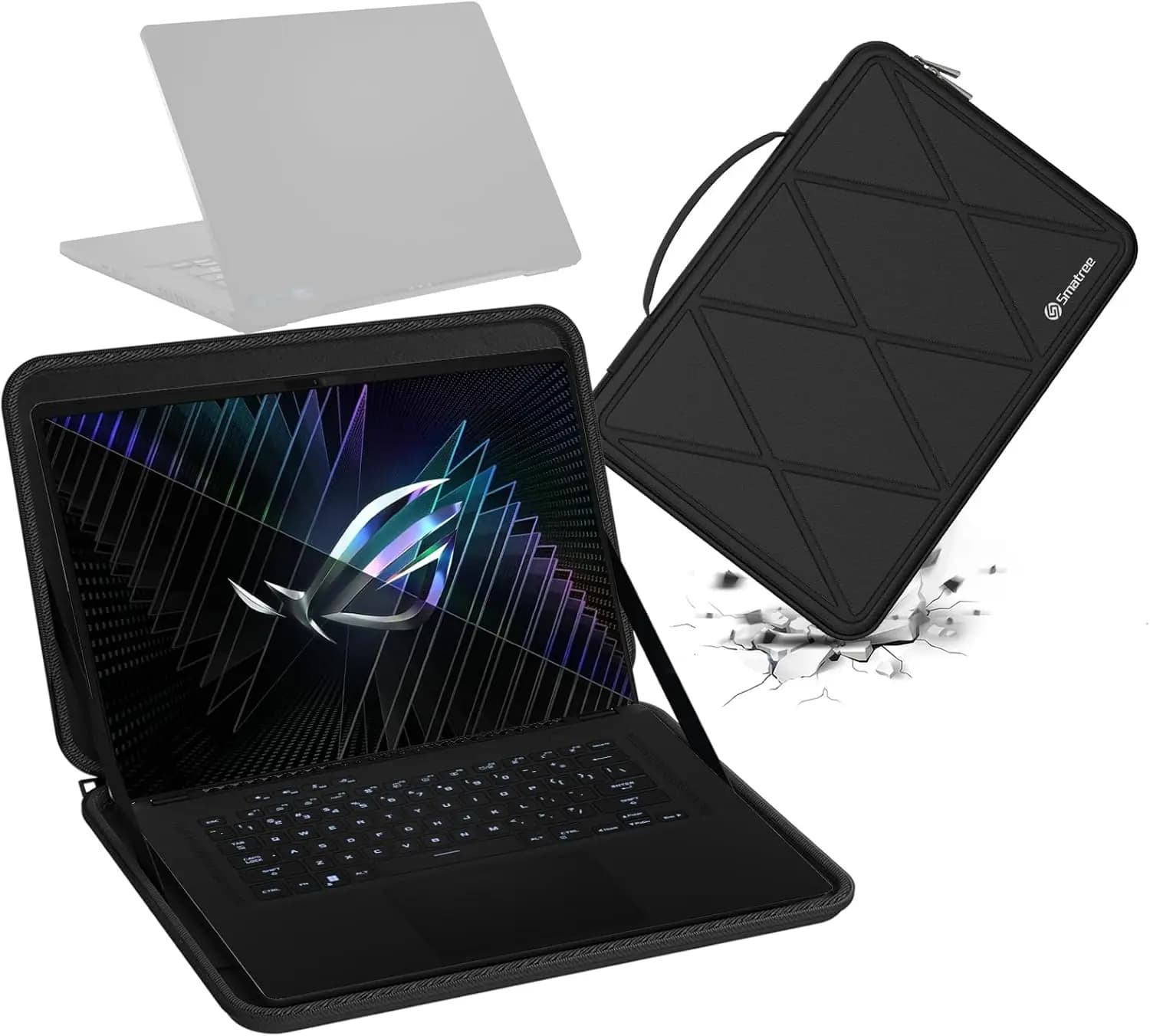 Custodia rigida per Laptop in EVA compatibile con ASUS ROG Zephyrus G16 (2024) GU605 Laptop, TUF Gaming F16 2024, borsa per Computer antiurto