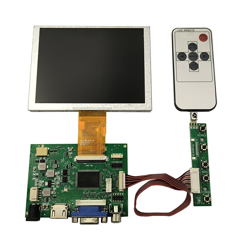 ZJ050NA-08C 640 x480 50pin Display LCD pannello Monitor HDMI + VGA + AV Driver Board Speaker