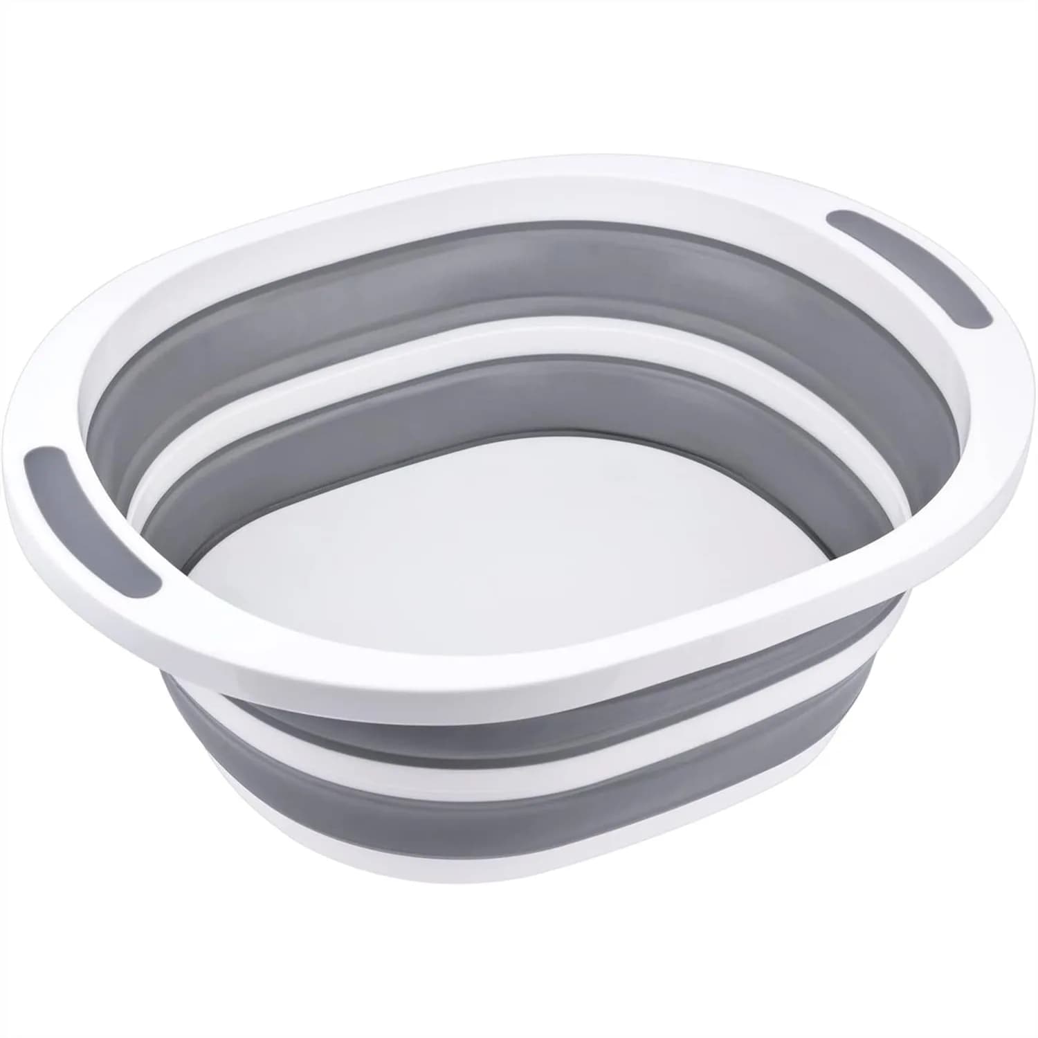 Ciotola Pieghevole 7.5L in Plastica con Tagliere Integrato, Vasca Pieghevole per Alimenti, Ideale per BBQ, Picnic, Campeggio, Lavaggio Portatile