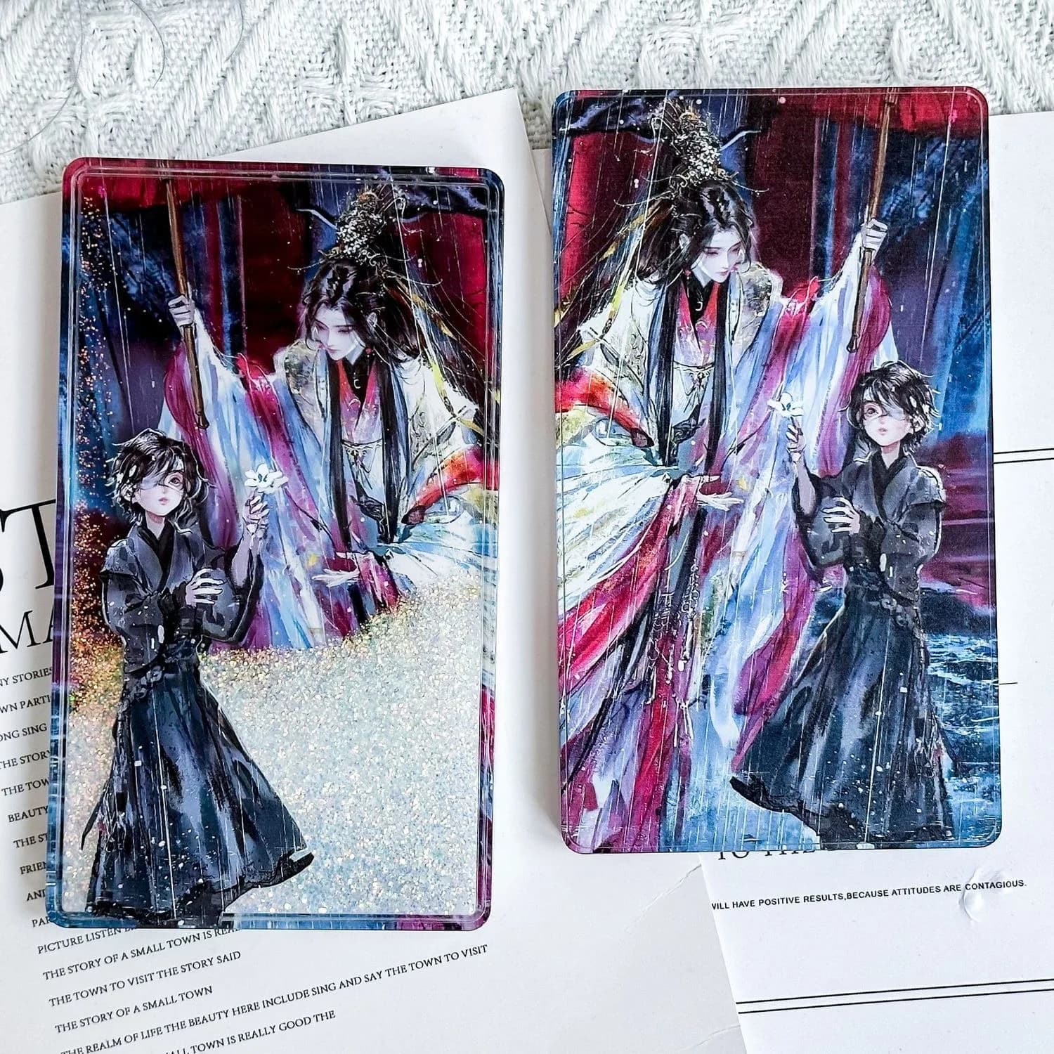 Tian Guan benedica Xie Lian e guarda il regalo di compleanno di piastrelle periferiche per fumetti mahjong con sabbia lunga e scorre