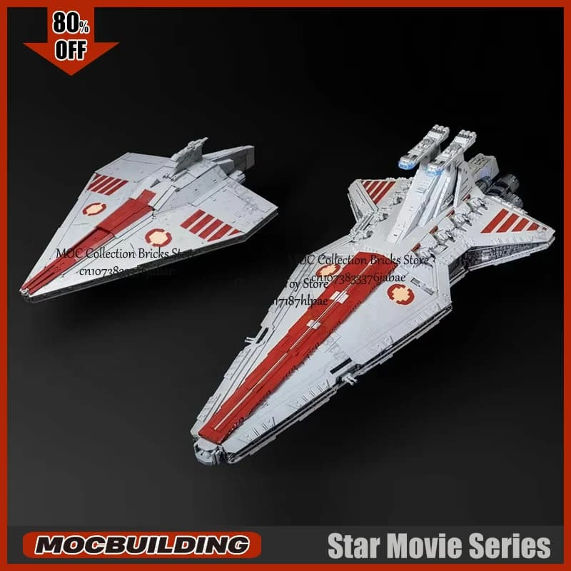 UCCS Model Acclamator MOC Building Blocks Class Assault Ship Technology Bricks Transport Creative Educational Toys Christmas Gifts