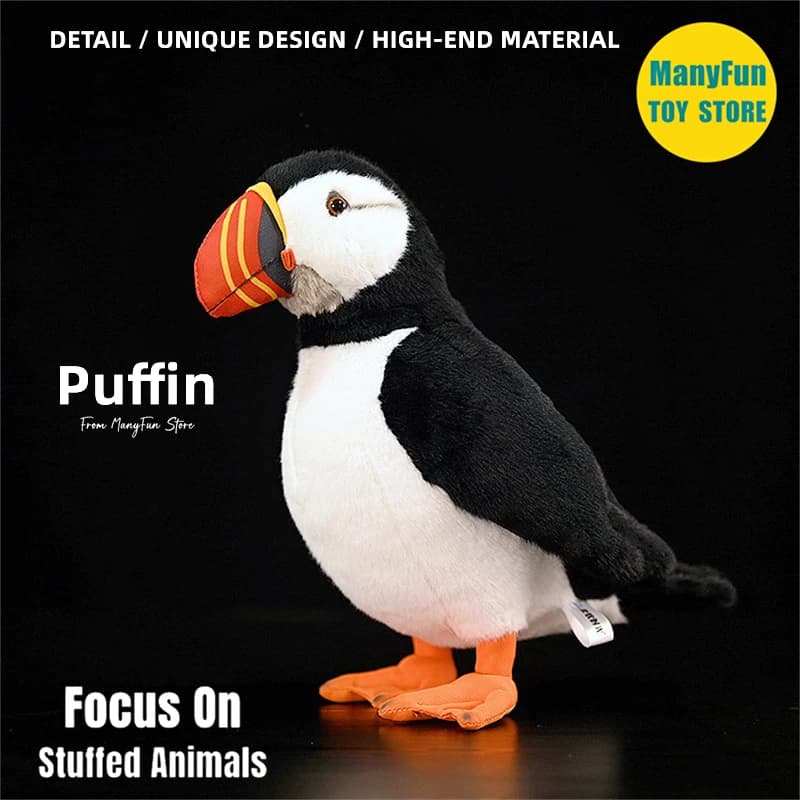 Puffin Peluche Ad Alta Fedeltà Loomery Peluche Auk Peluche Animali di Peluche Realisisti Bambola di Simulazione Kawai Giocattolo Regali