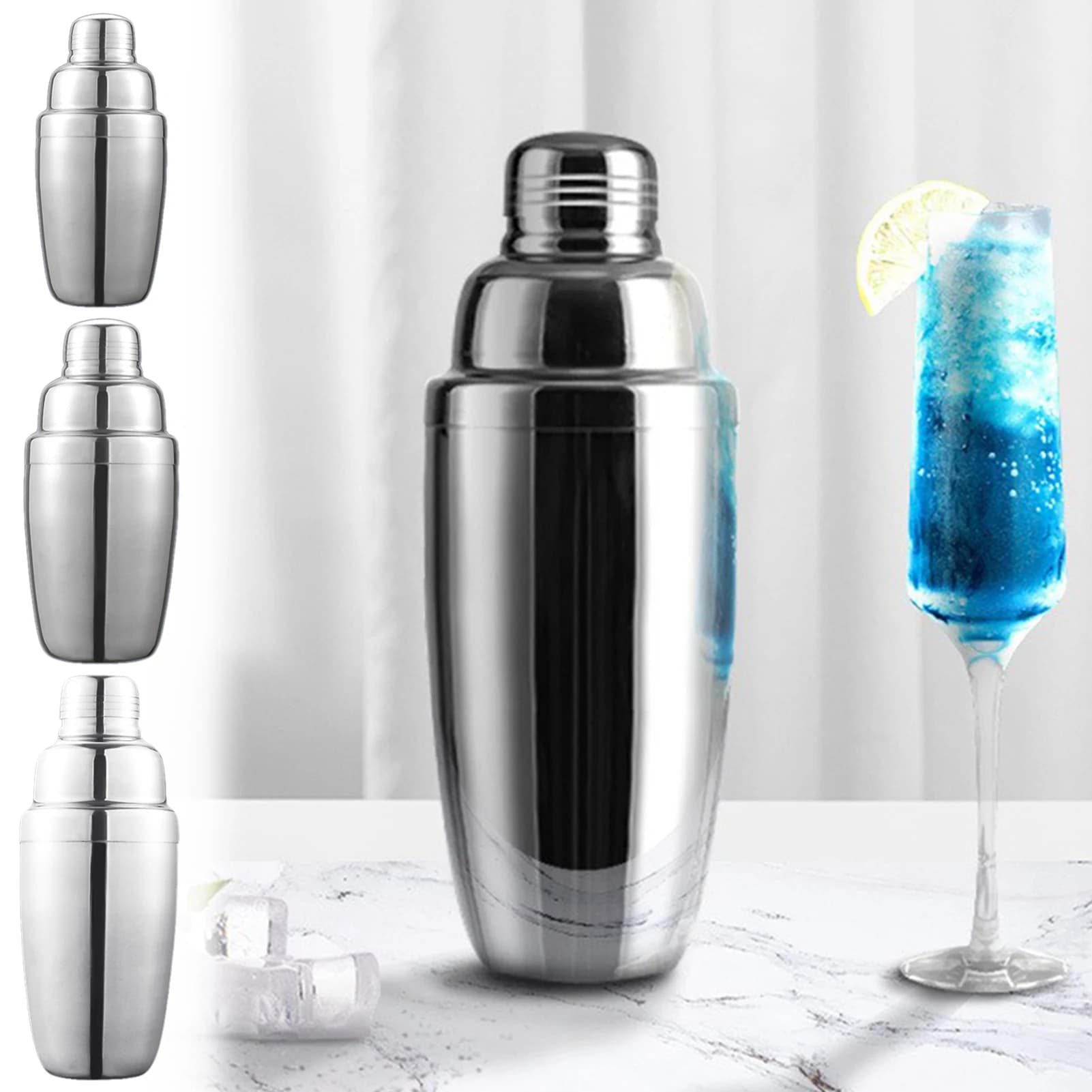 Bar Cocktail Shaker In Acciaio Inox Miscelatore Per Bevande Tazza Per Uso Alimentare Design Resistente Alle Perdite Strumento Da Bar Per Riunioni E Feste In Casa