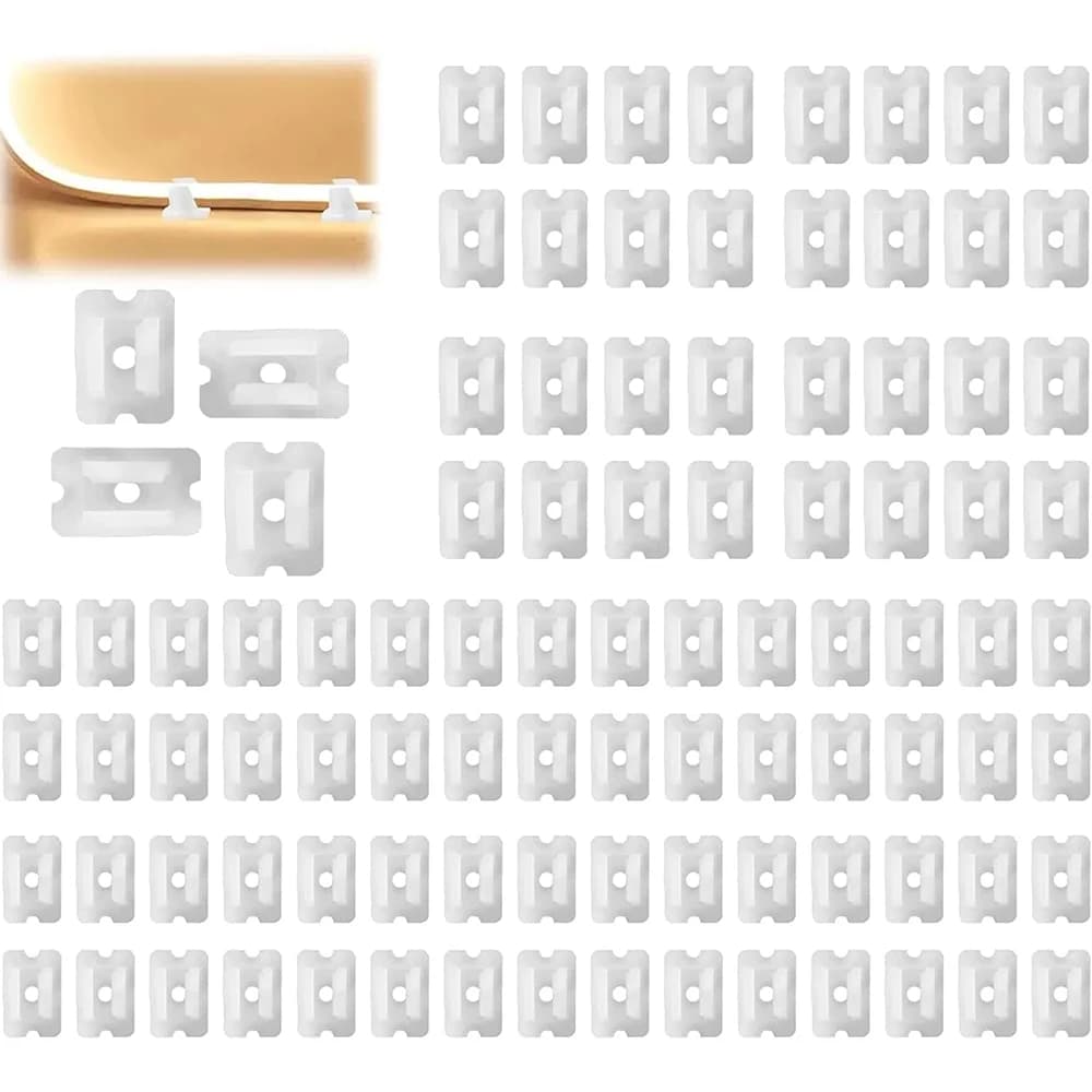 Connettore LED per striscia di luce al neon da 5 mm Supporto LED 8-11mm 6*12/8*16MM, fibbia fissa per barra luminosa in silicone, clip per la gestione dei cavi con nastro LED