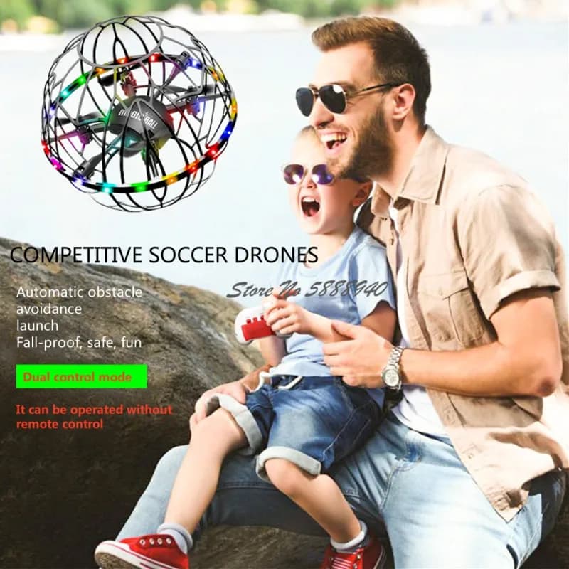 Smart Gesture Sensing Soccer Games Dual Mode Remote Control Drone 2.4G 3D Flip One Key Take Off Auto Altitude Hold RC Quadcopter