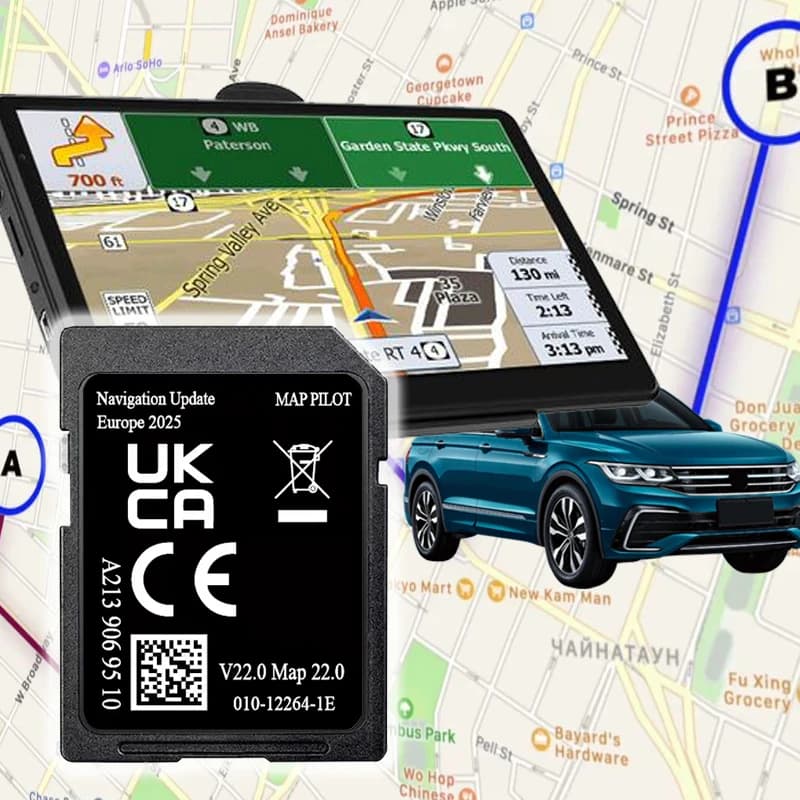 2025 for Mercedes GLC C E V X-class Car Garmin System GPS Map Sat Nav SD Card A2139069110 V20 NTG5.0 full EU Maps Version