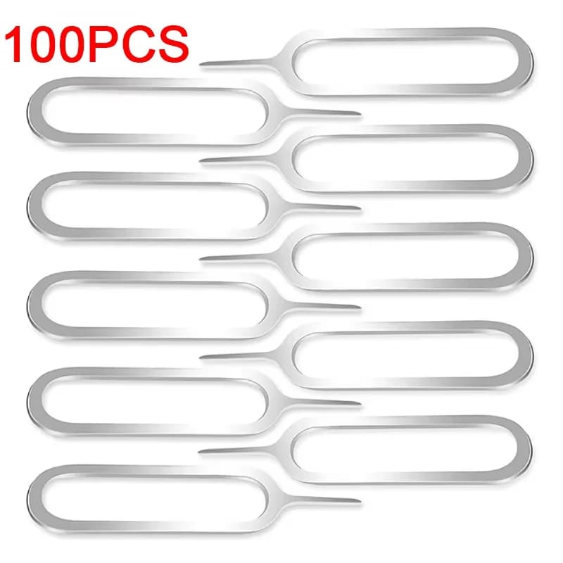 1/50/100 pieces anti-lost expulsion card tray SIM card open needle key ejector for mobile phone tablet router SIM removal accessories