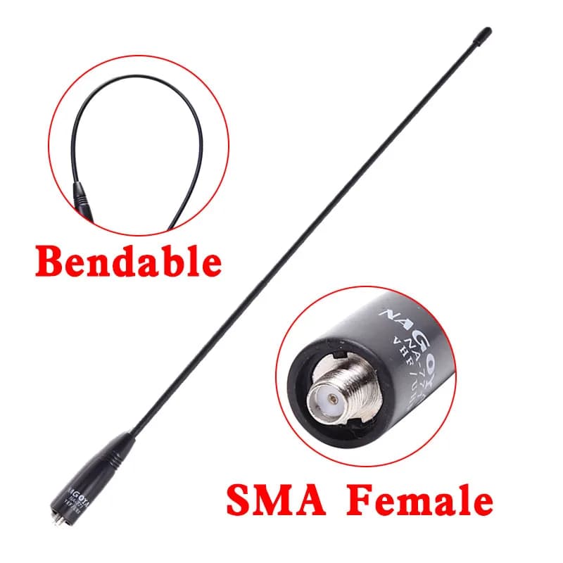 Walkie Talkie Antenna Quansheng UV-K5 NA-771 SMA-F UHF VHF 136~174 Mhz 400~470Mhz Two Way Raido Talki Walki For BAOFENG UV-5R
