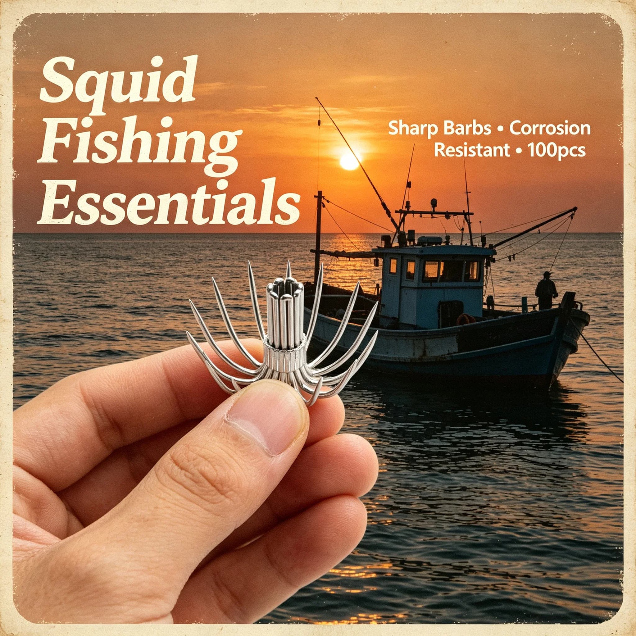 10 PCS Stainless Steel Sharp Curved Squid Umbrella Anchor Hook Anti-Rust Multi-Prong Jig Hook Sea Fishing Tackle for Squid