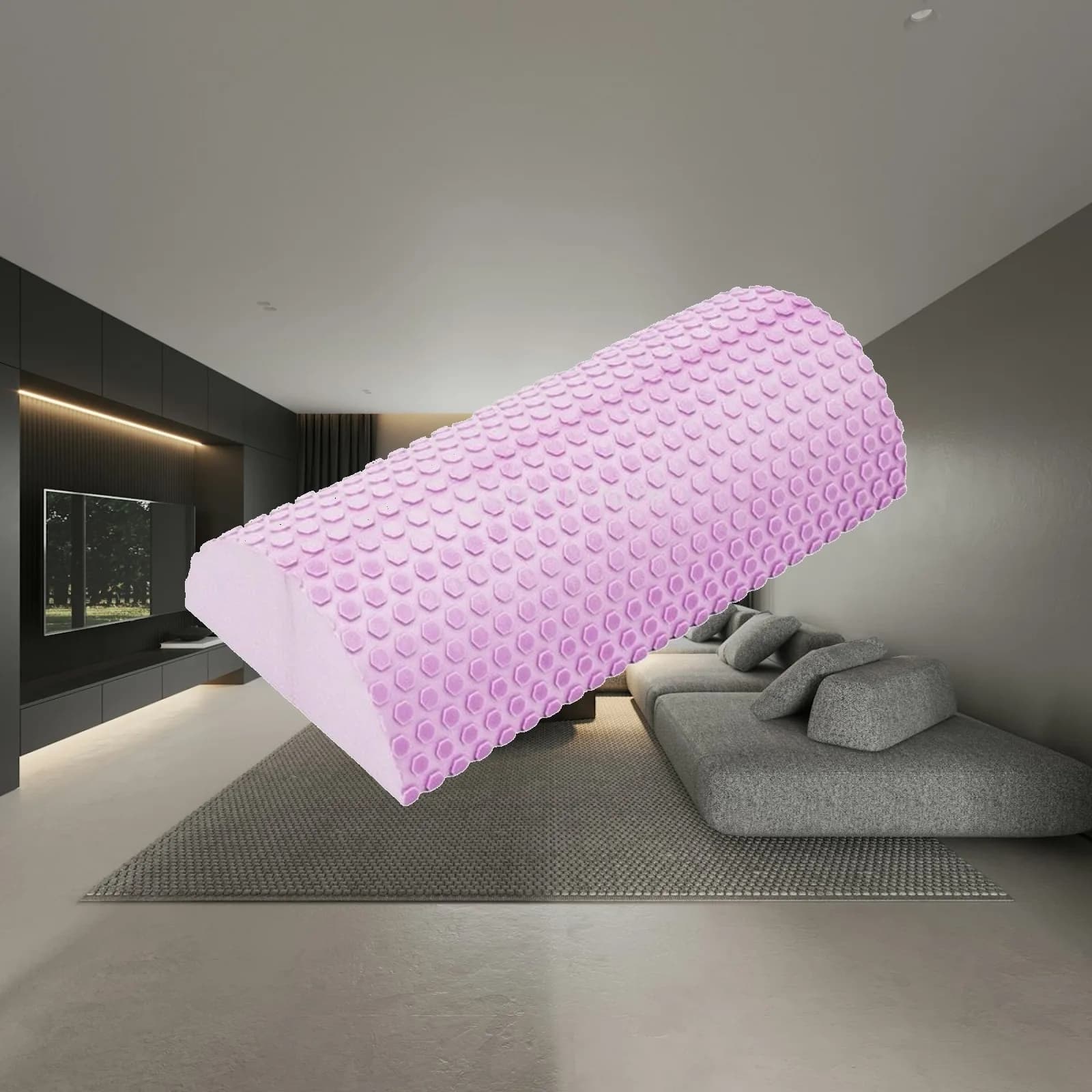 Half-Round Foam Roller Versatile Half Round Foam Roller Fitness Equipment Supportive Heavy Duty