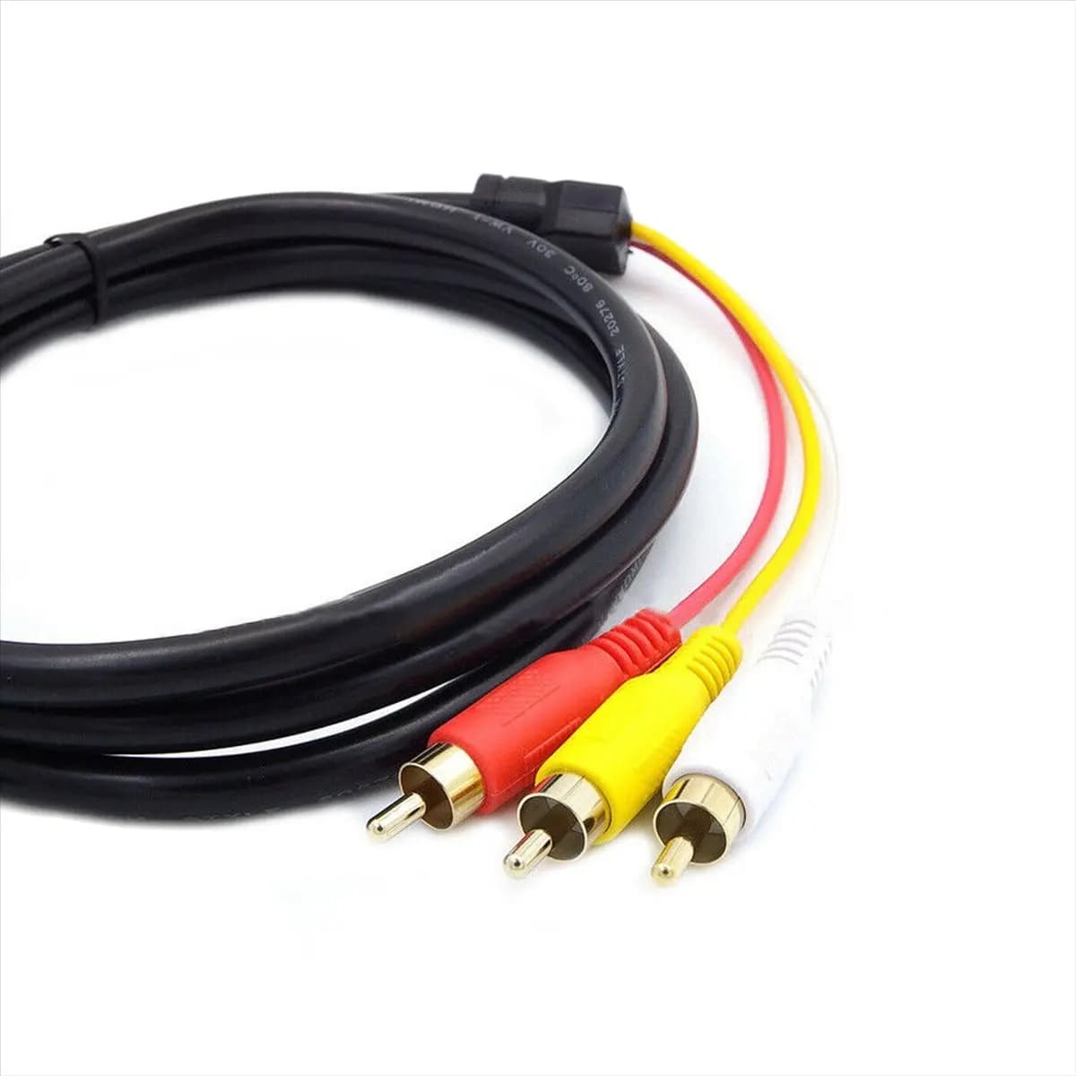 CCDDBG AV audio cable from S-Video compatible HDMI 1080P to 3 RCA with SCART to 3 RCA Phono adapter