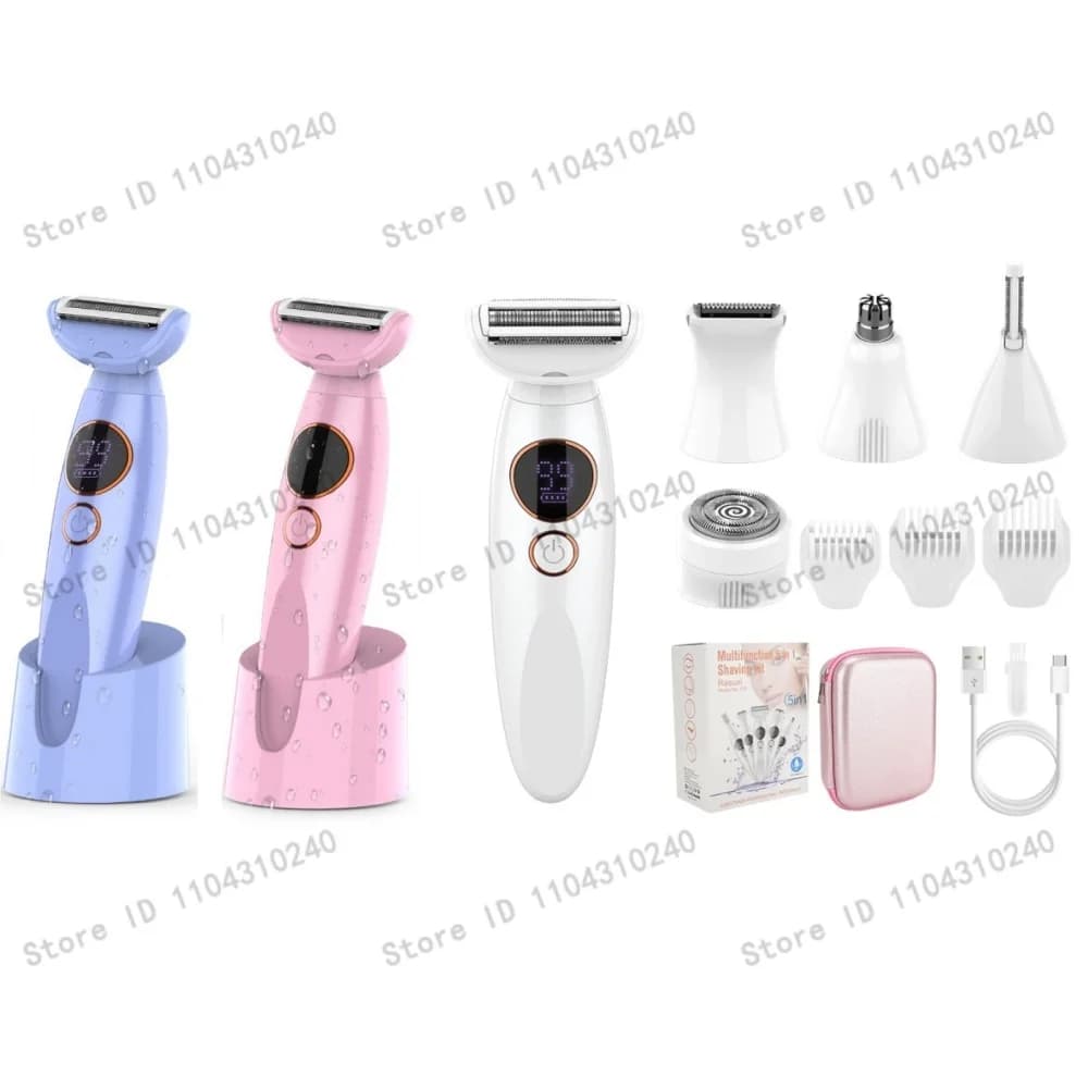 Women's Electric Epilator 733 Multifunction Body Epilator 5 in 1 Face Epilator Hair removal Epilator Pencil