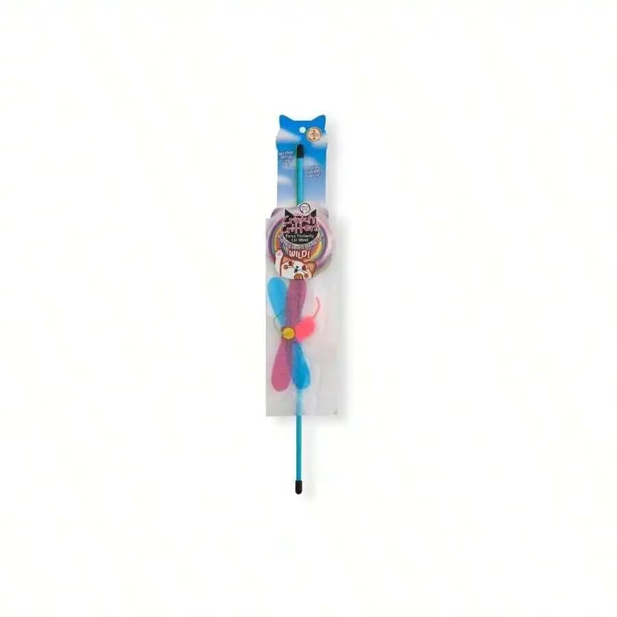 Interactive Wand Toy With Crinkly Feather For Cats