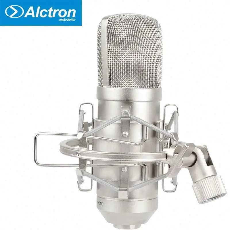 Microfono da studio Alctron MC001 con supporto antiurto e custodia per il trasporto Capacettitore USB Microfono per registrazione podcast Professor