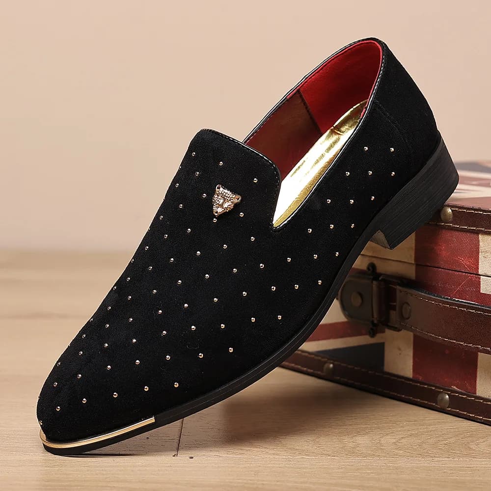 Scarpe Eleganti da Uomo di Lusso, Mocassini Casual in Pelle Scamosciata, Comodi e Alla Moda, Disponibili in Taglie Grandi