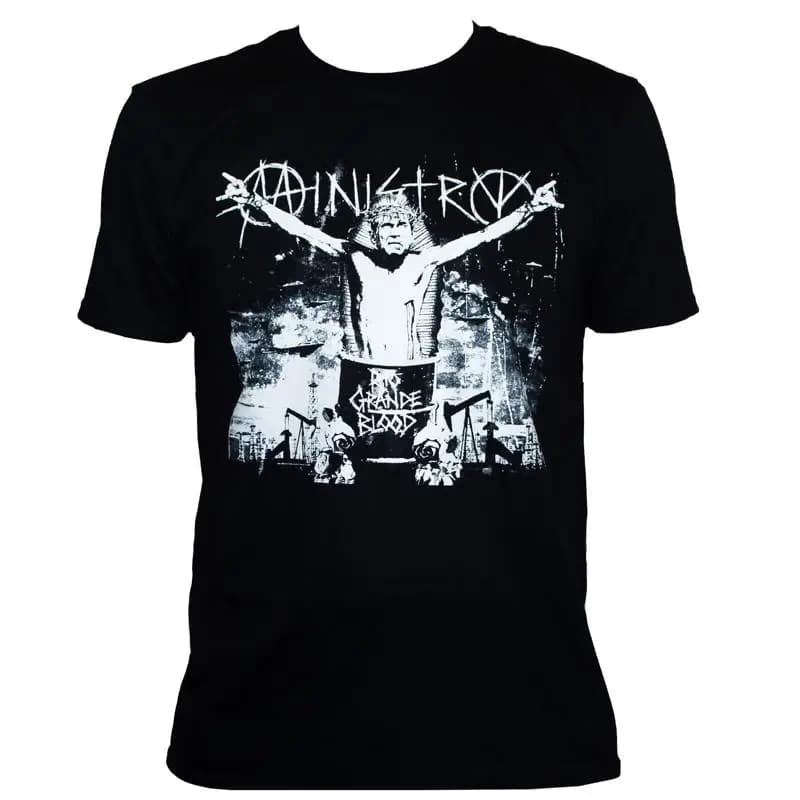 Maglietta Ministry Industrial Metal Rock unisex nera taglia S-2XL