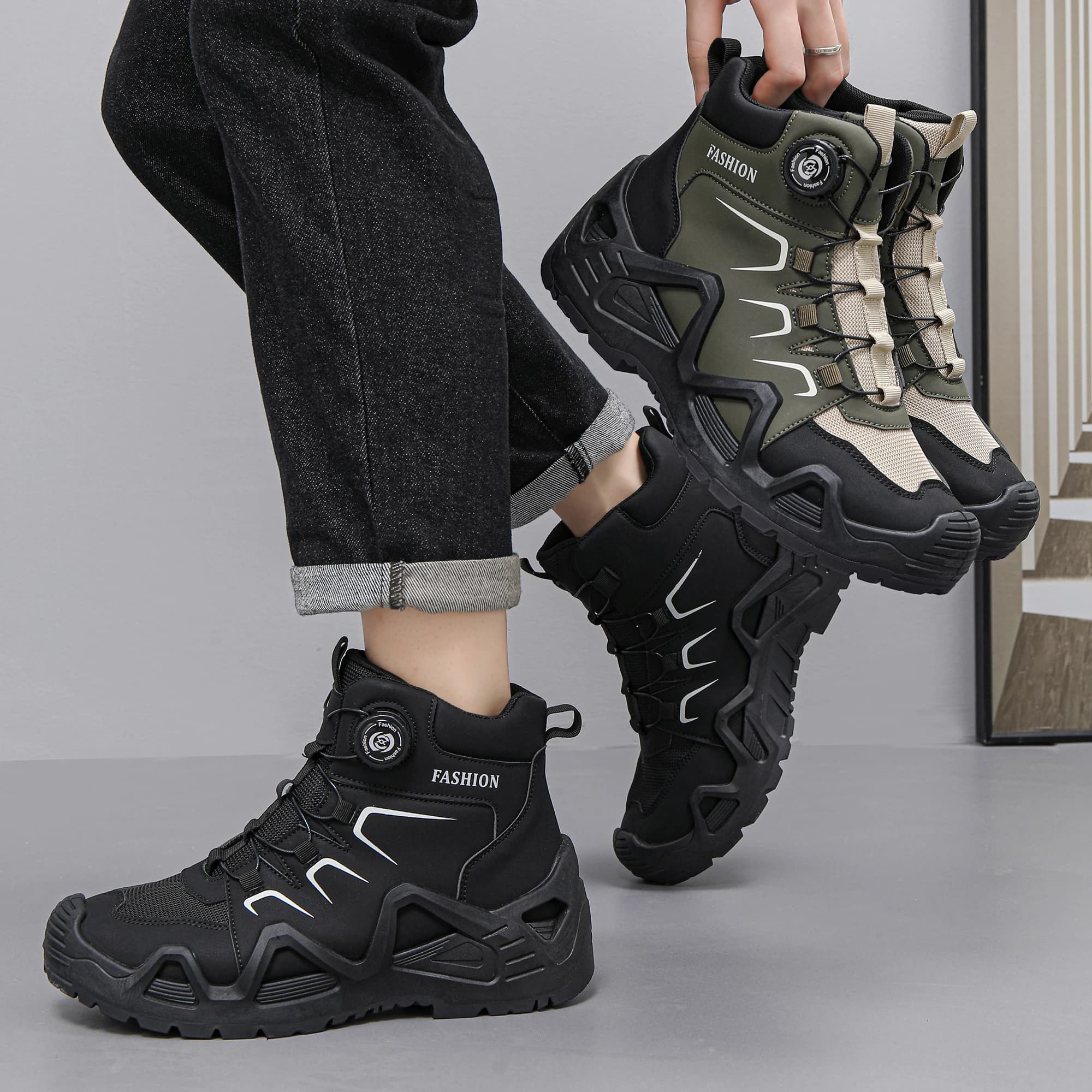 Nuove scarpe versatili alla moda, adatte per sport all'aperto, escursionismo e alpinismo, scarpe da uomo