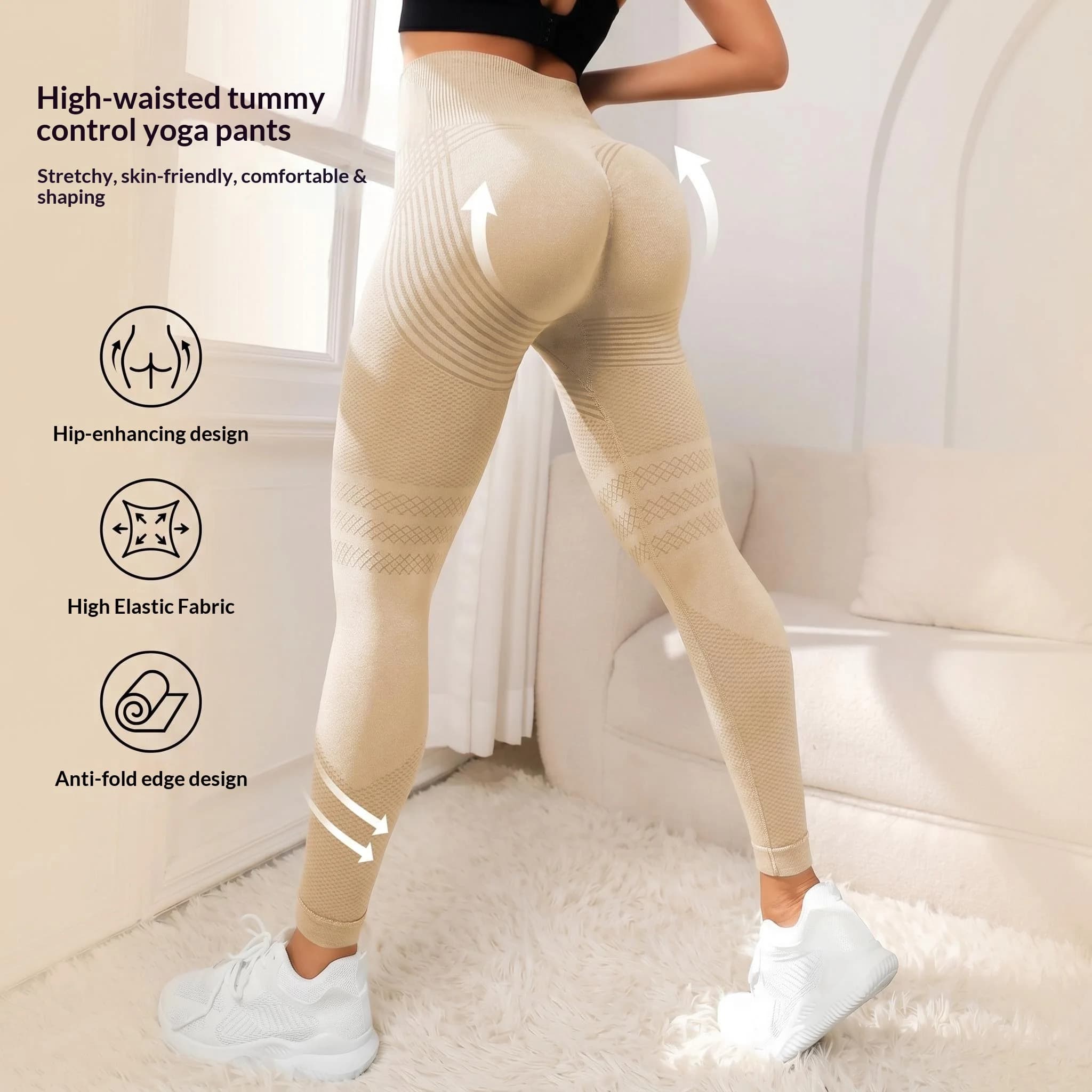 Women's Anticellulite 3D Leggings, High Waist, Glute and Bench Models, Anticellulite Leggings for Gym and Yoga Training