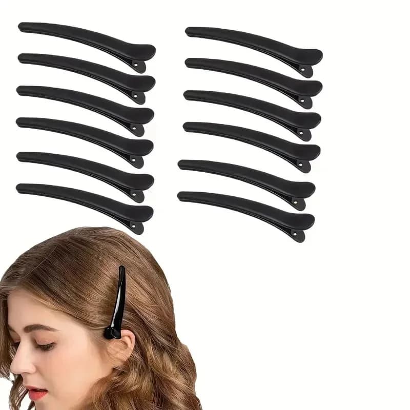 10/30/60pcs Non-Slip Plastic Duckbill Hair Clips,Durable Duckbill Sectioning Clips For Women Styling Basic Salon Hair Accessorie