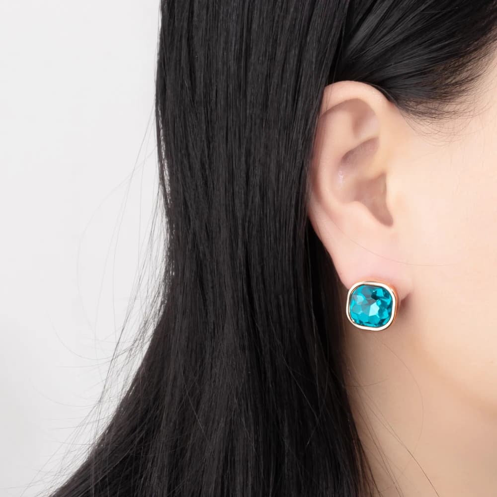 BEUTIFOR New Fashion 15mm strass donna orecchino a bottone colorato cristallo fascino Piercing orecchino gioielli in lega 2024