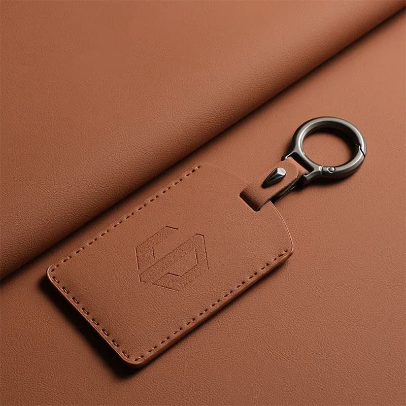 Car Key Case for Leapmotor C10 B01 C11 C16 PU Leather NFC Card Remote Key Fob Cover Protective Shell Holder Car Accessories