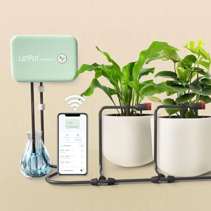 Sistema di Irrigazione Automatico per Piante in Vaso [Controllo Wi-Fi e App] Kit di Irrigazione a Goccia Dispositivi Intelligenti per l'Irrigazione delle Piante