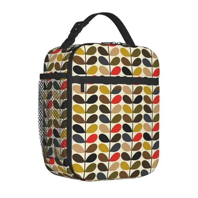 Borsa termica per il pranzo Orla Kiely Abstract Multi Stem, riutilizzabile, impermeabile, in tessuto Oxford, per donna, lavoro, picnic