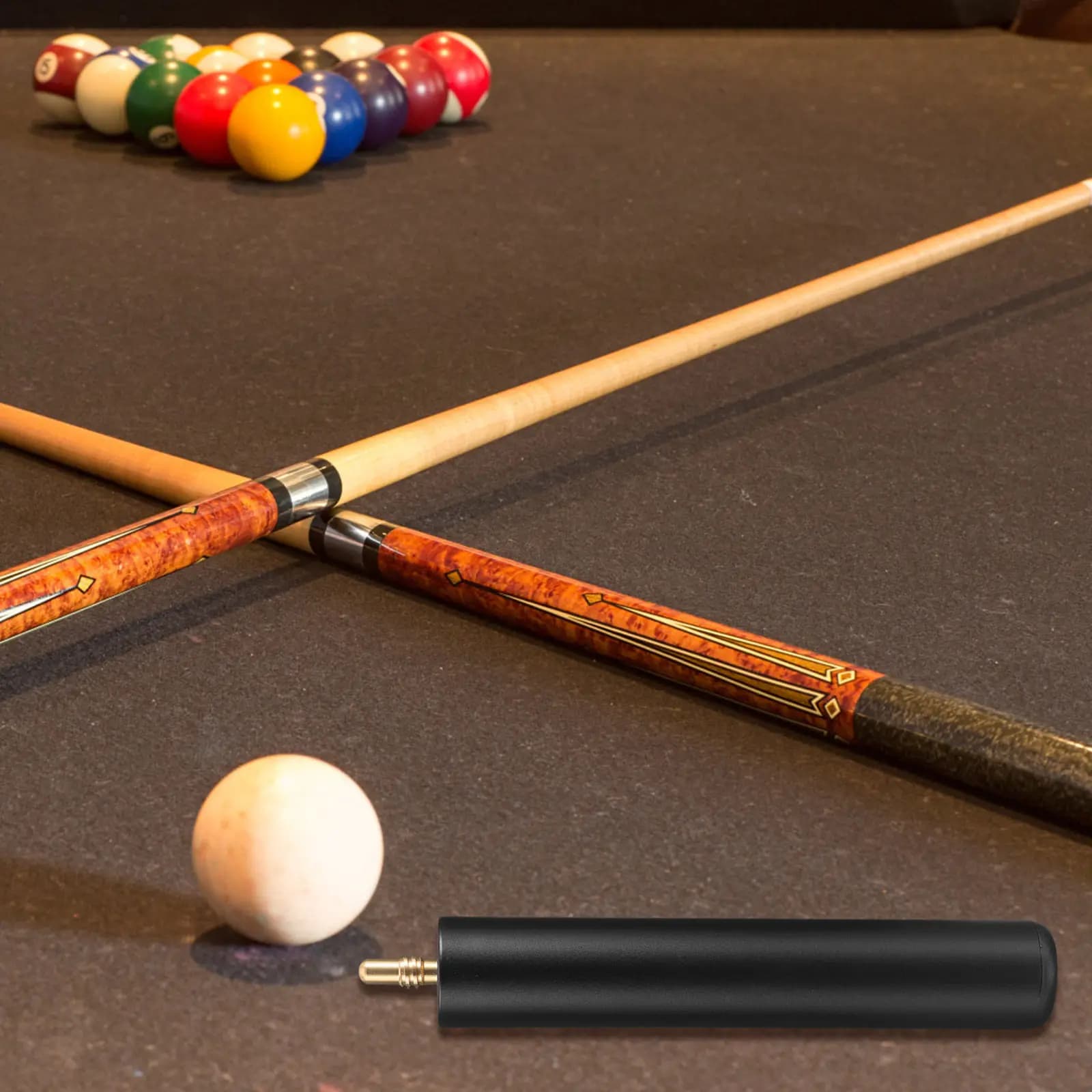 Prolunga per Stecca da Biliardo in Lega di Alluminio, Estensione Professionale con Assorbimento d'Impatto e Impugnatura Confortevole per Snooker e Pool