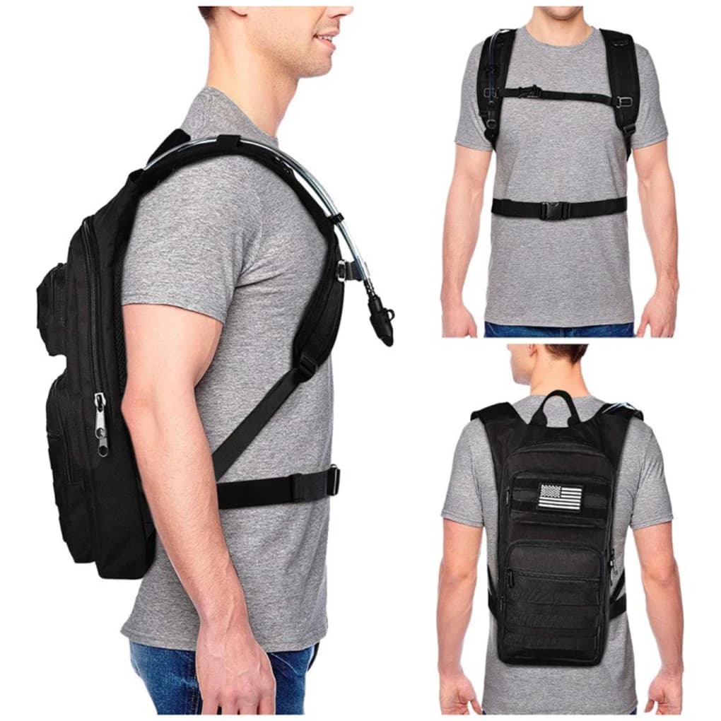 2026 New Enhanced Hydration Pack Oxford Cloth Waterproof Backpack With Multiple Pockets And Heat Dissipating Back Ensuring