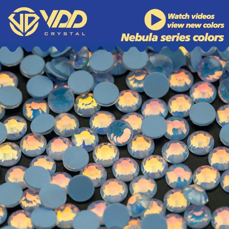 VDD SS6-SS30 405 Blu-Bebula Strass di Vetro di Cristallo Flatback Strass Pietra Per Unghie artistiche Accessori Artigianato FAI DA TE Decorazione