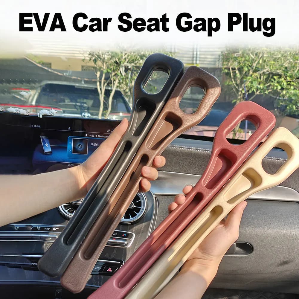 2 pezzi di riempimento per spazio per seggiolino auto, striscia impermeabile per tappo per seggiolino auto con 2 scanalature per spazio per sedile, accessori interni per auto