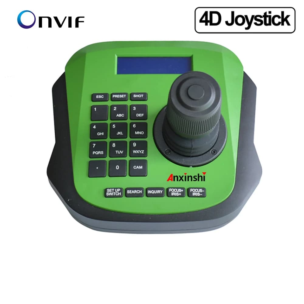 Anxinshi Onvif 4D CCTV IP PTZ Controller di rete PTZ Joystick Web PTZ Tastiera per telecamera IP Controllo massimo LAN 110 pezzi Dispositivo IP