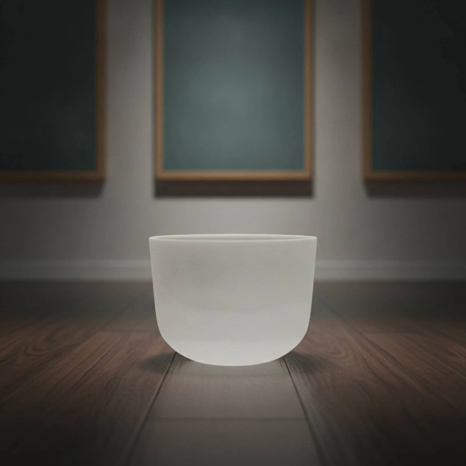 Crystal Singing Bowl Translucent Frosted Singing Bowl Sound Healing Instrument Minimalist Lightweight for Practitioners