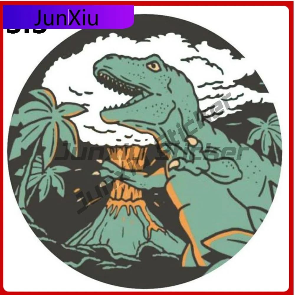 Adesivo per camion Dinosaur Island, souvenir, decorazione in vinile impermeabile, simpatico, per auto, laptop, finestrino, paraurti