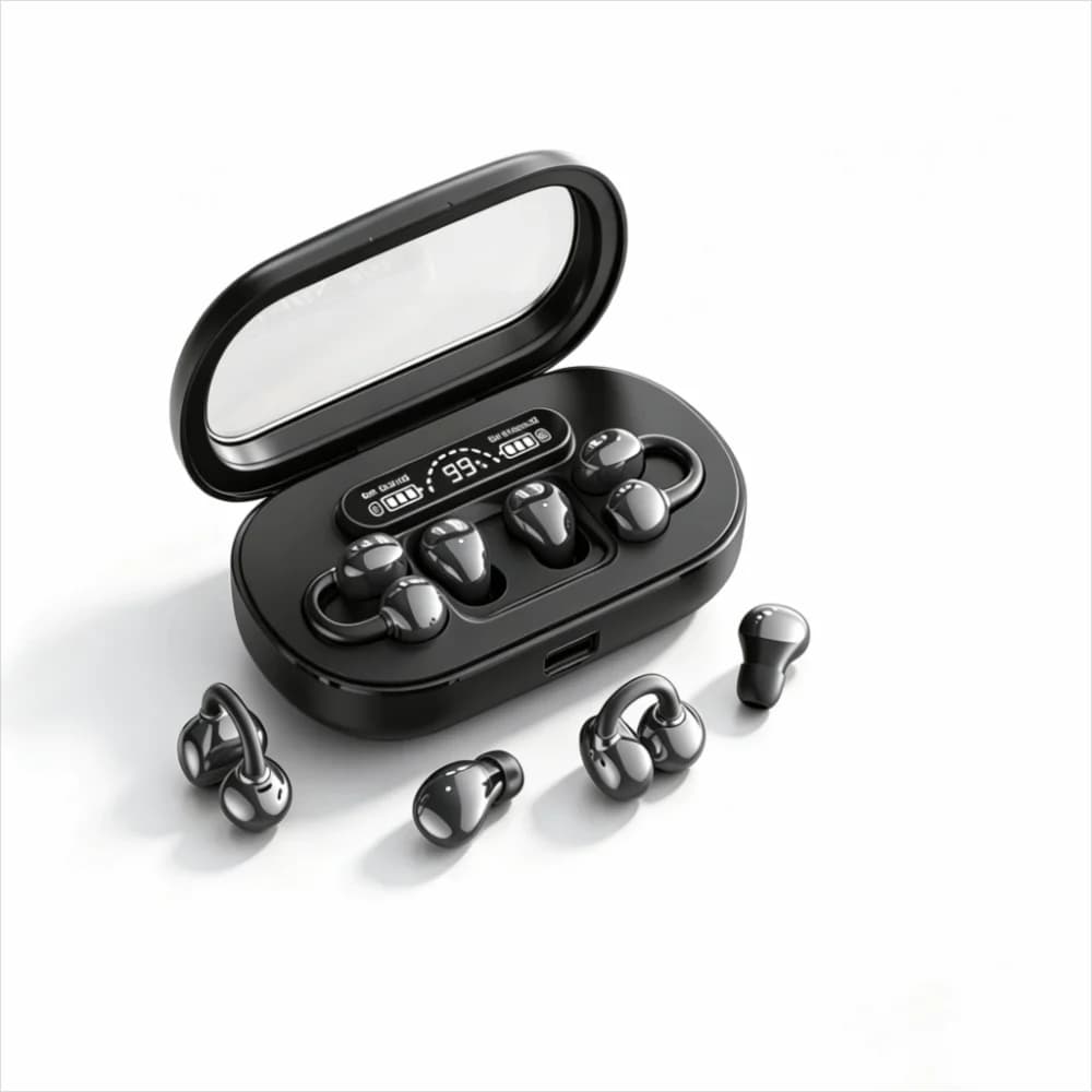 Noise Reduction Wireless Bluetooth Headphone HiFi Long Battery Life In-ear Earbuds 2-in-1 Design Low-delay Sports Earphone Sleep