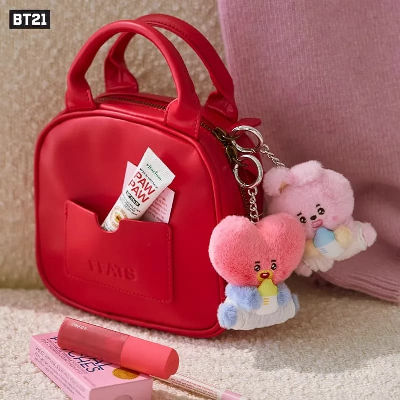 2026 New Bt21 Pacifier Series Cooky Rj Plush Pendant Cute Cartoon Mang Shooky Plush Toy Doll Bag Accessories Girl Gift