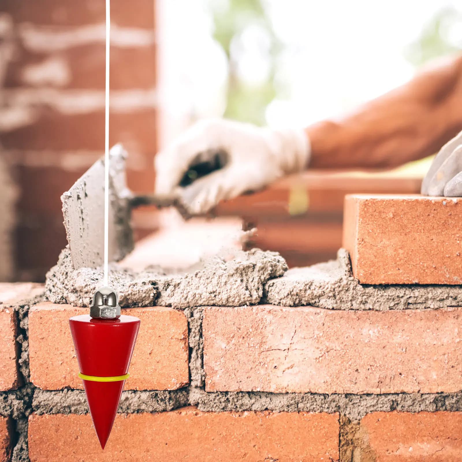 Wire Hanging Plumb Bob Vertical Hammer Measuring Tool Pendant 300G Building Foundation Level Measurement Hammer Pendant