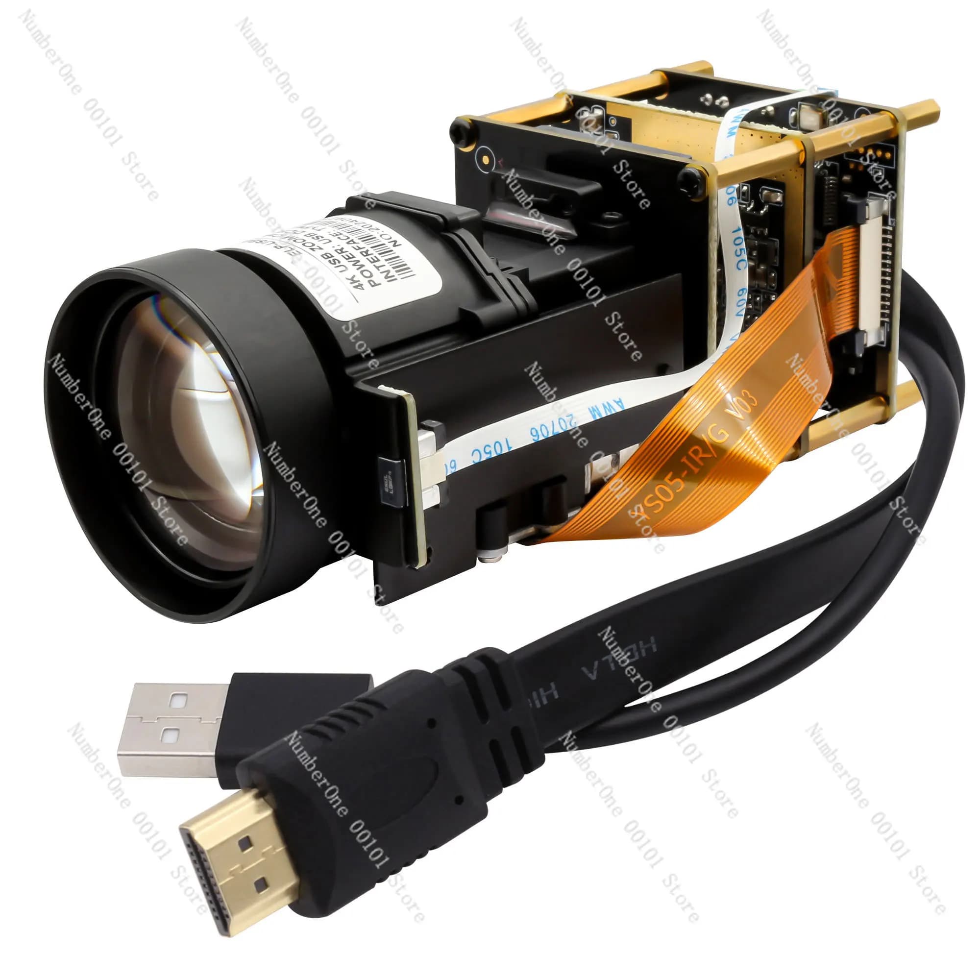 Webcam con Zoom Motorizzato 21X 4K UHD, Autofocus, Doppia Uscita HDMI e USB, Senza Driver, per Trasmissioni e Riunioni