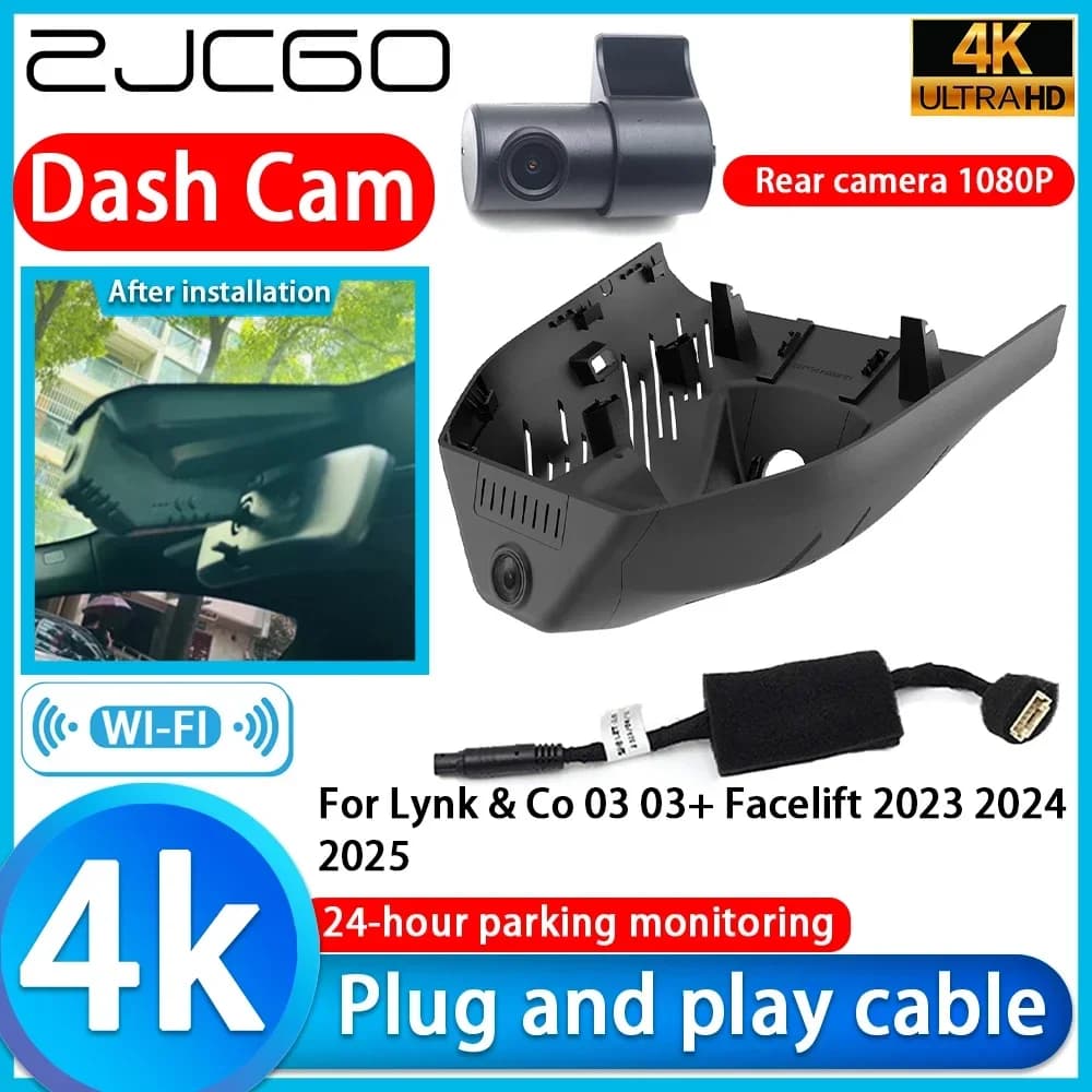 ZJCGO per Lynk & Co 03 03+ Facelift 2023 2024 2025 Registratore Video 4K UHD Plug and Play Telecamera DVR per Auto