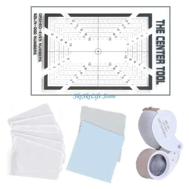 E65E Upgrades Trading Card Review Tool Set with Alignment Board for Resale Sorting