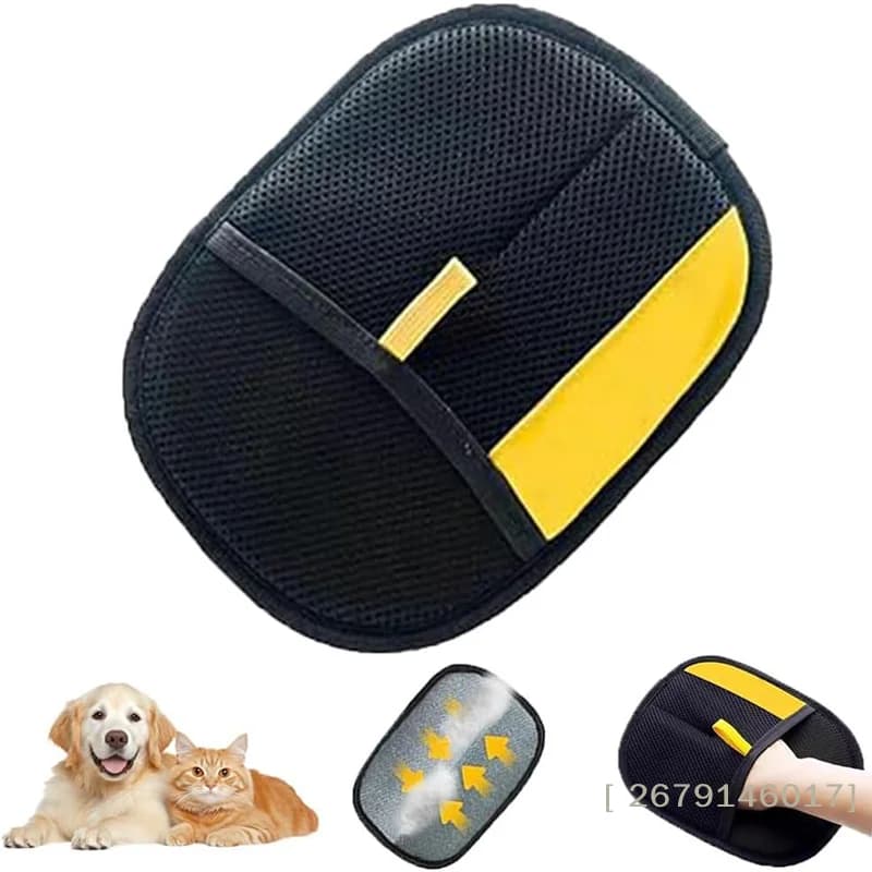 【YY26】Guanto Elettrostatico ad Alta Efficienza per la Rimozione dei Peli di Animali Domestici, Guanto per la Toelettatura di Cani e Gatti, Strumento per la Rimozione dei Peli di Cuccioli e Gatti