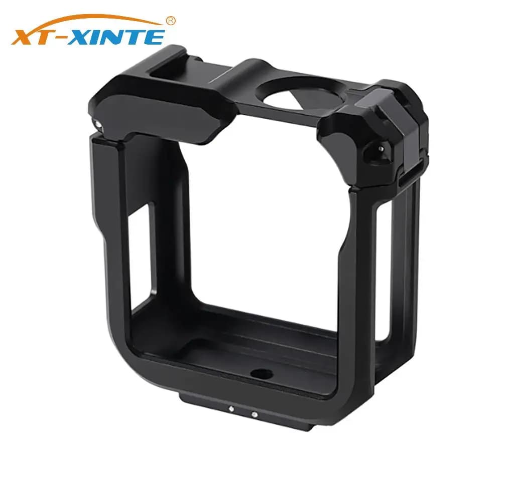 Metal camera frame with lens cover for GoPro Max, aluminum alloy protective case, shock cover, action room accessories