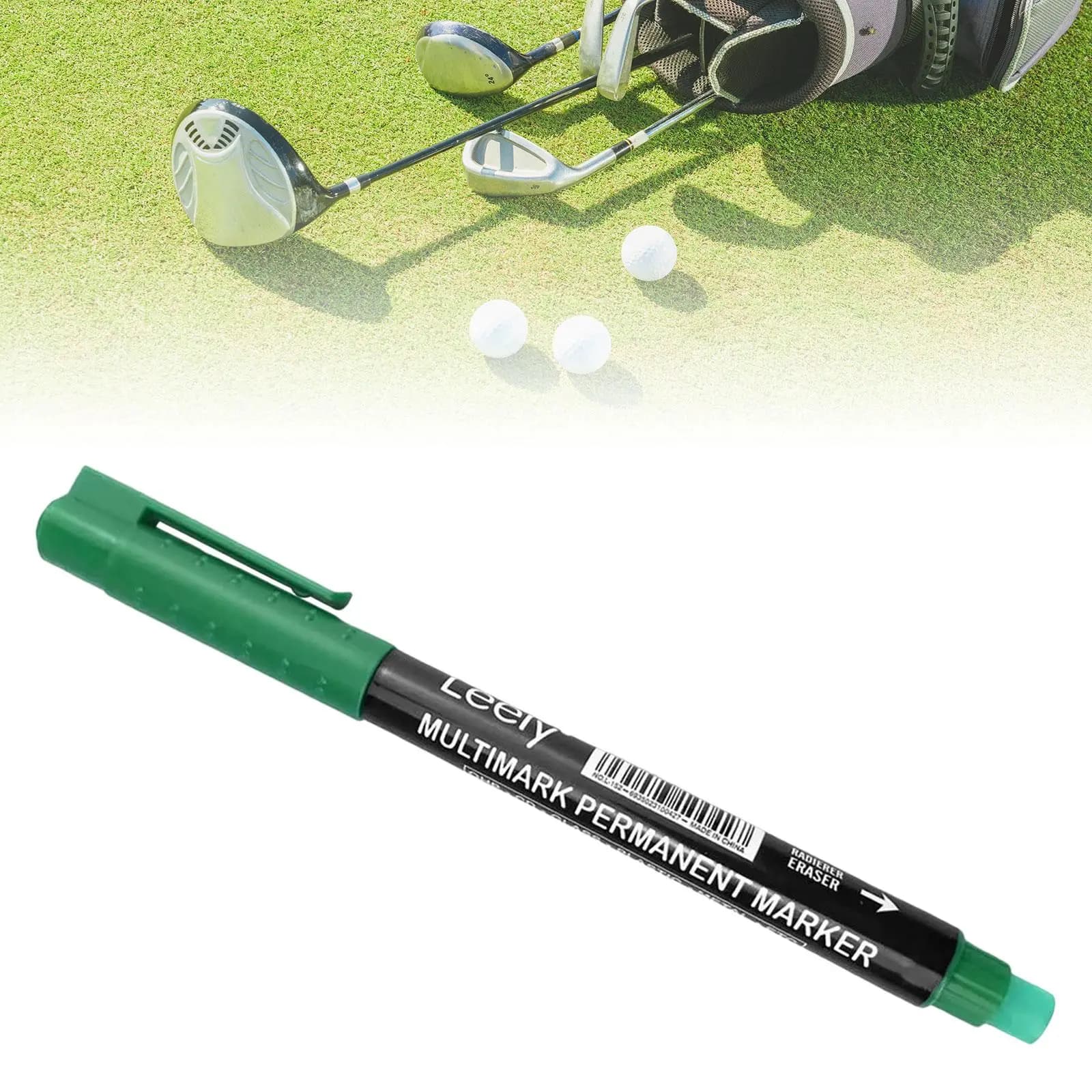 Pennarello a Punta Fine Impermeabile e Permanente, Strumento per Marcatura Allineamento Palline da Golf, Accessorio per Golf
