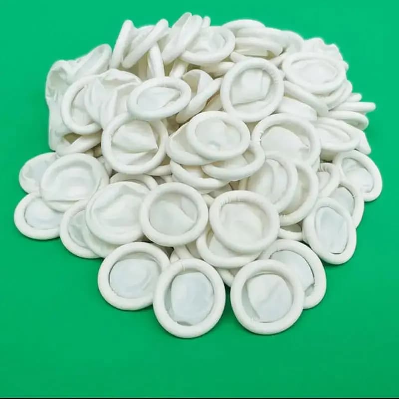 1-100PCS Culle per le dita Antistatico Usa e getta Guanti in lattice di gomma antiscivolo Protezione per le punte delle dita Strumenti per orologi