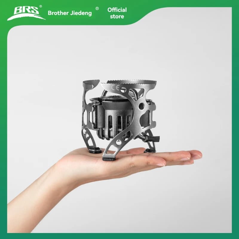 Nuovo Fornello Portatile BRS-8 4500W a Doppio Uso (Olio e Gas) per Esterni, Fornello a Olio Separato per Escursioni e Campeggio ad Alta Quota