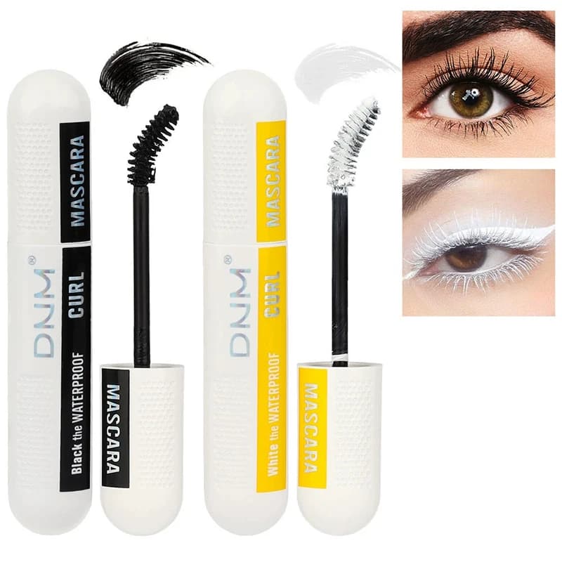 ,WHB, Cream-colored mascara, waterproof, long-lasting, for incurved eyelashes - Moisturizing and elongating