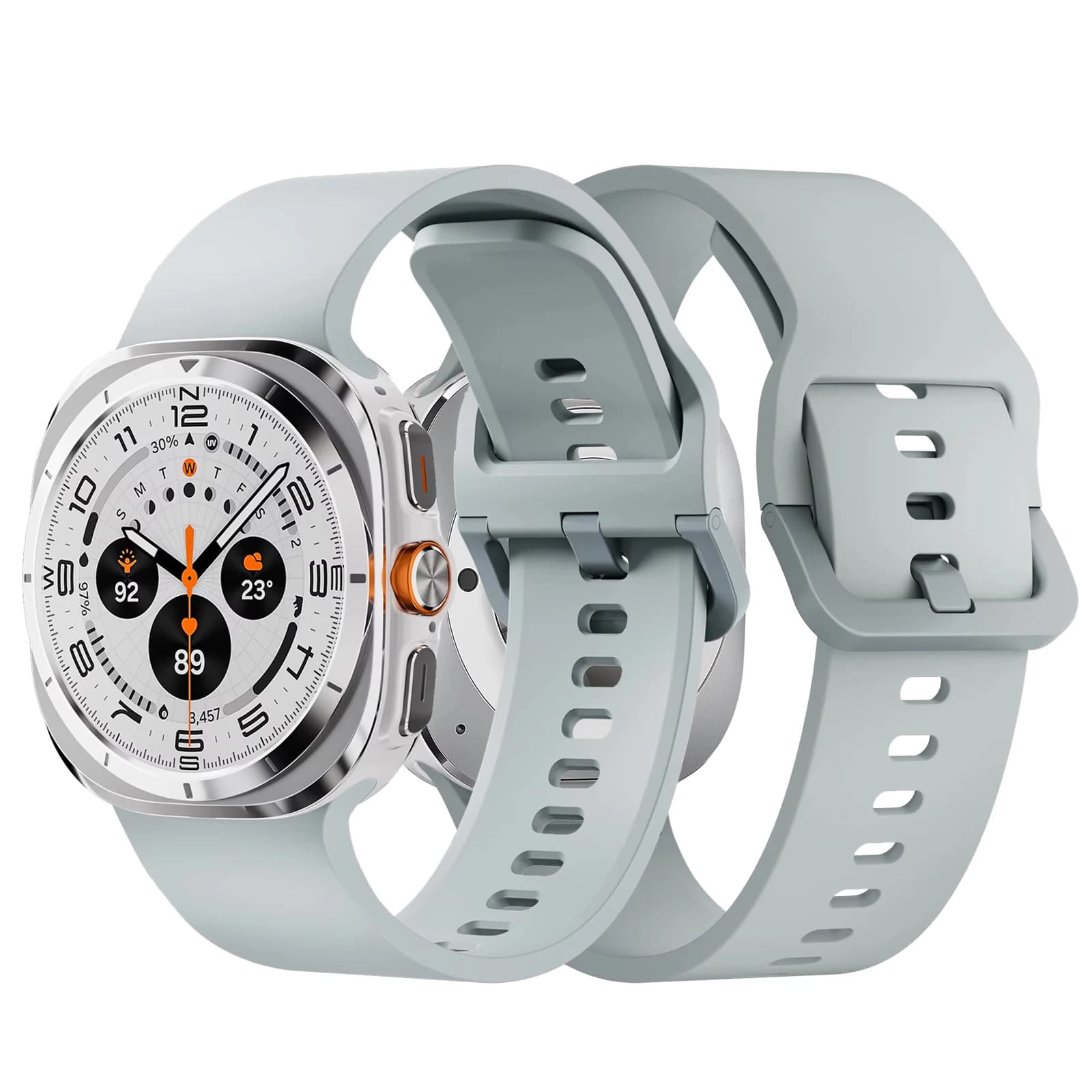 Cinturino in silicone originale per Samsung Galaxy Watch Ultra cinturino 47mm accessori braccialetto sportivo correa Galaxy Watch 7 Ultra 47 mm